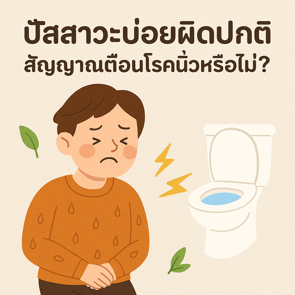 ปัสสาวะบ่อยผิดปกติ สัญญาณเตือนโรคนิ่วหรือไม่? 