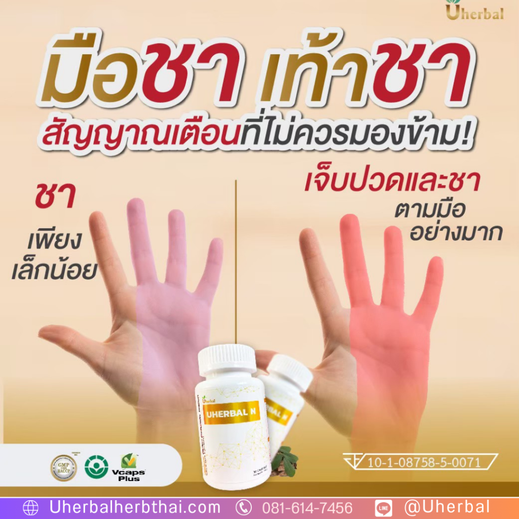 มือชาเท้าชาเกิดจากอะไร? 